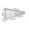 L487.5cm-D22.5cm-H45cm-Gabion-Wall-Kit-diagonal-with-measurements