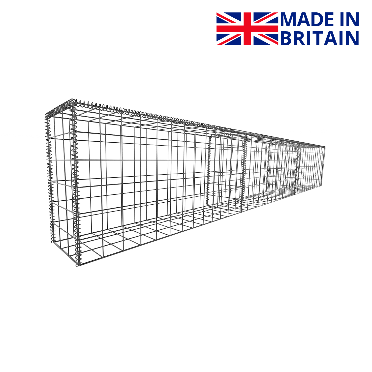 L292.5cm-D22.5cm-H45cm-Gabion-Wall-Kit-diagonal-made-in-britain