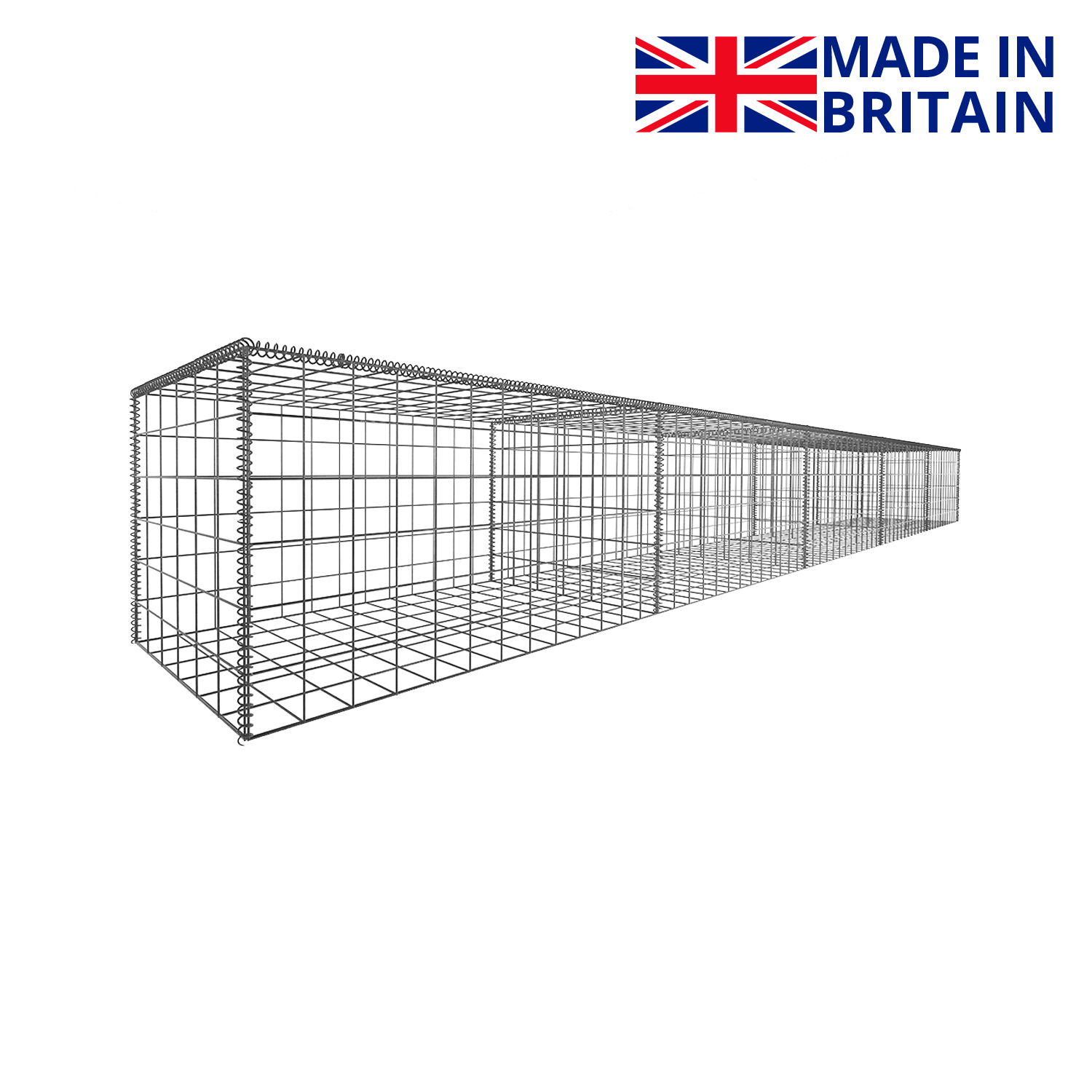 L487.5cm-D45cm-H45cm-Gabion-Wall-Kit-diagonal-made-in-britain
