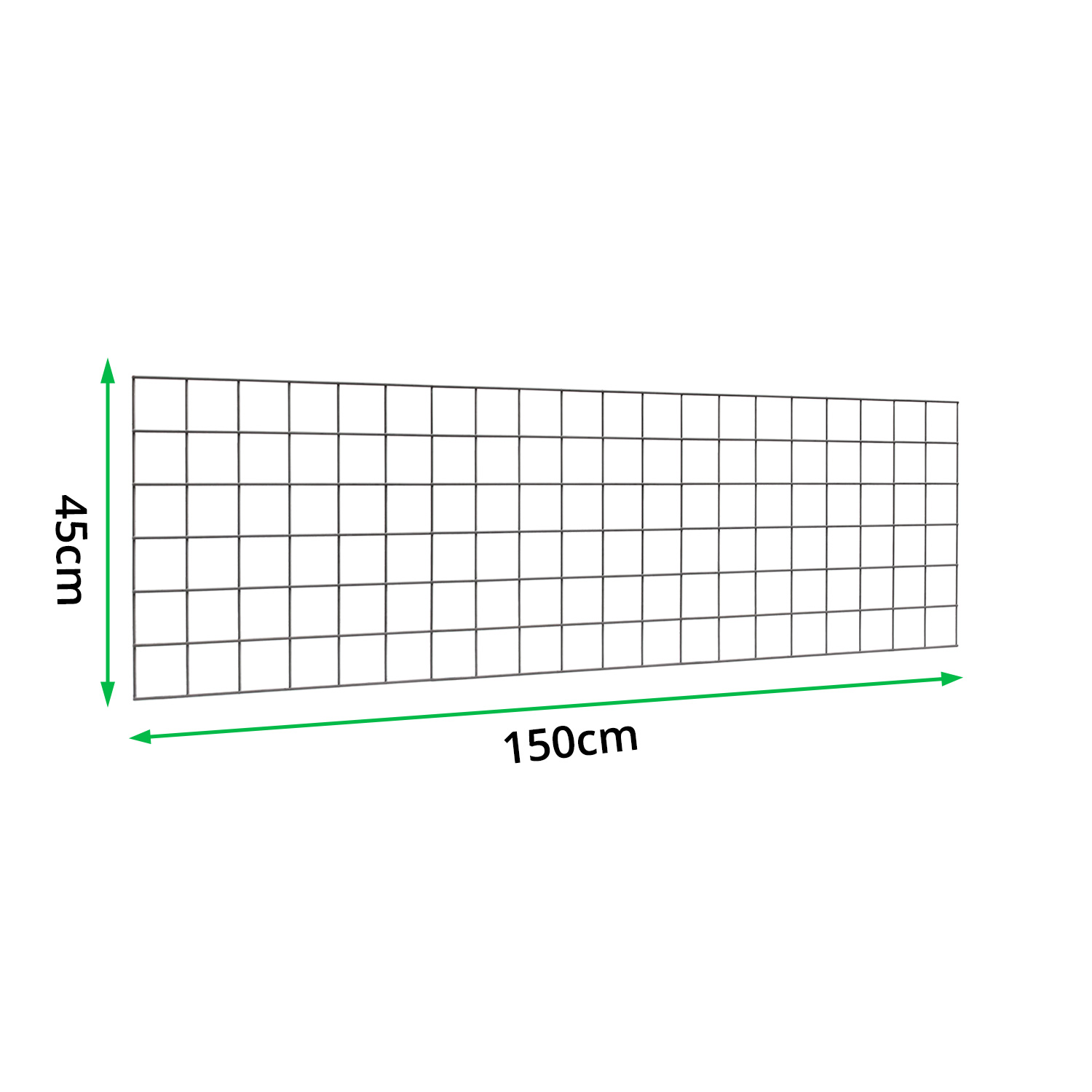 PVC-L150cm-x-H45cm-Welded-Gabion-Panel-(4.3mm-dia)-measurements