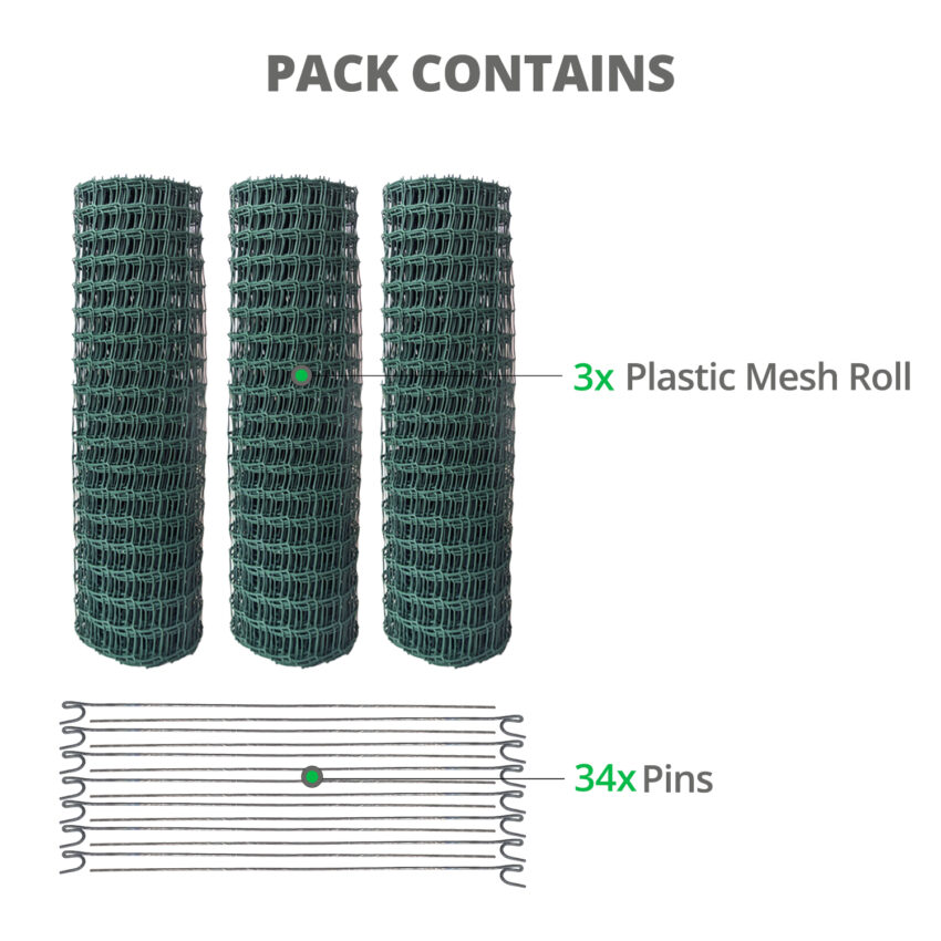 Large Green Plastic Portable Dog Fence Kit Wire Fence