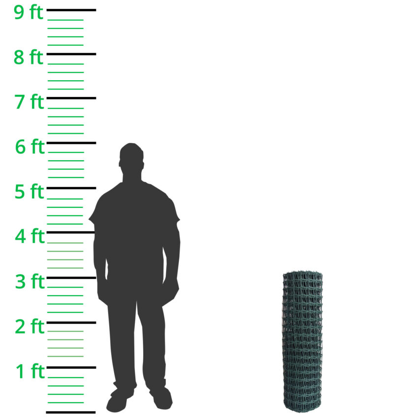 Large Green Plastic Portable Dog Fence Kit Wire Fence