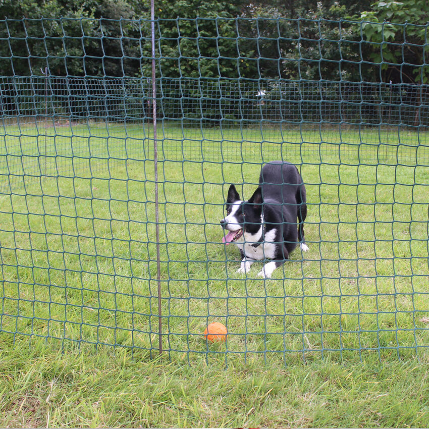 Small Brown Plastic Portable Dog Fence Kit Wire Fence