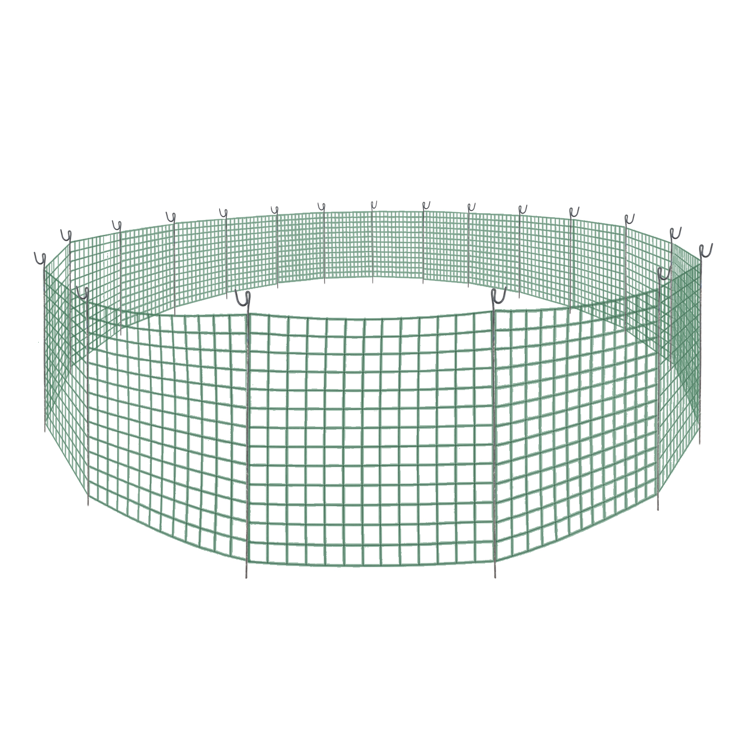 Medium Green Plastic Portable Dog Fence Kit Wire Fence
