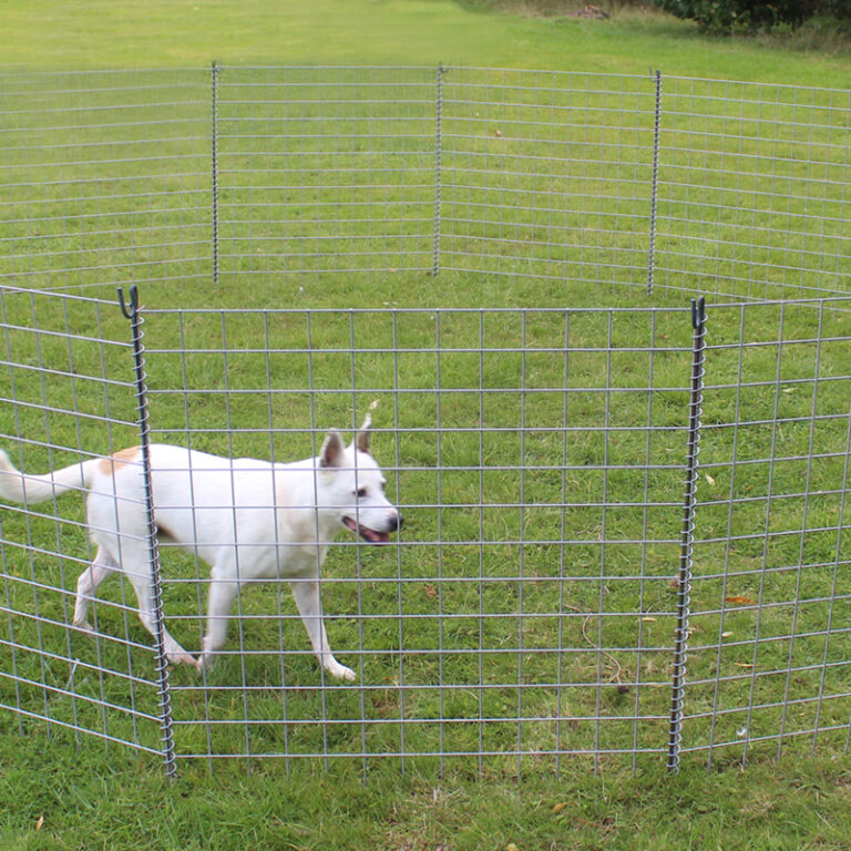 Temporary Dog Fence Good for RVs & Camping. EASY INSTALL