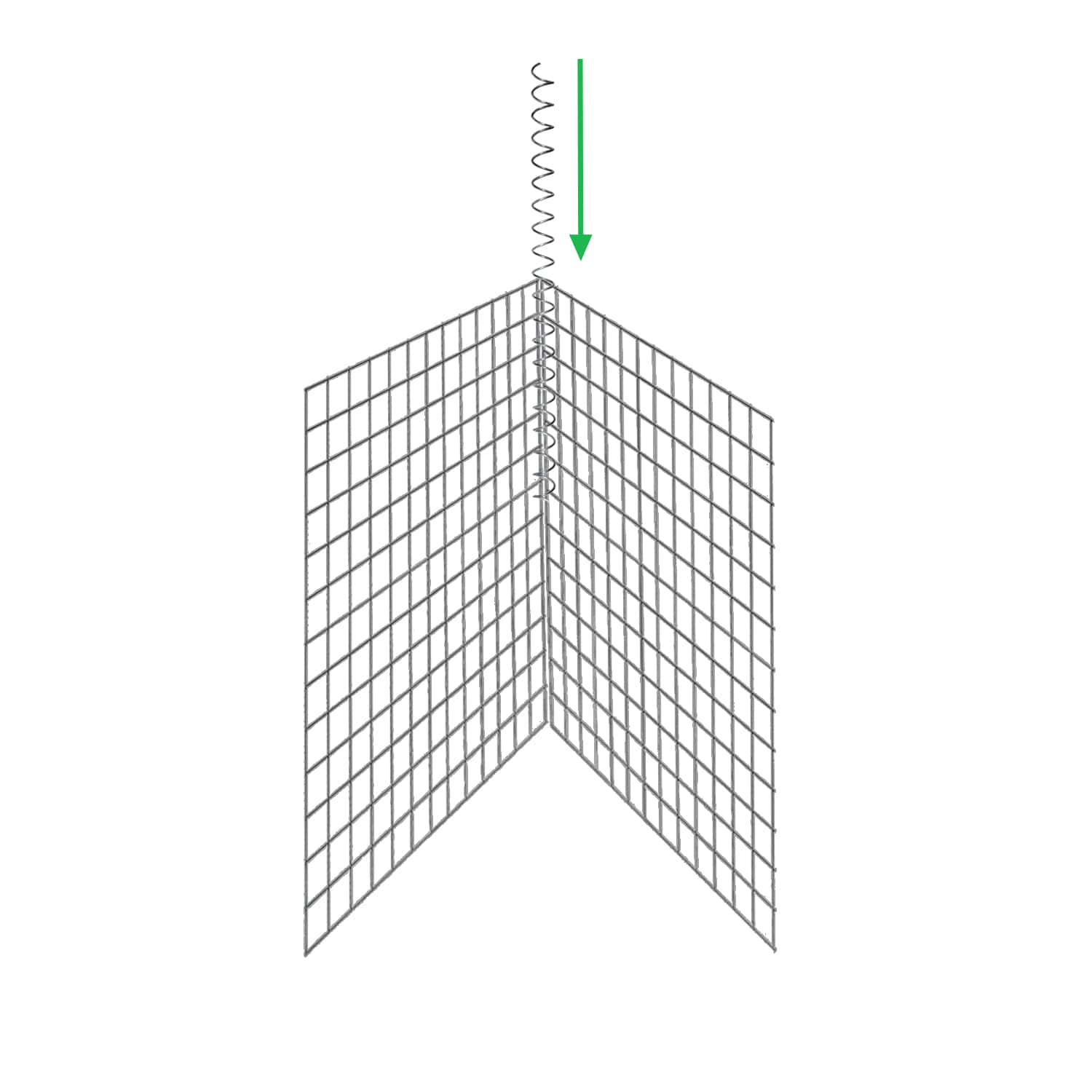 connecting-freestanding-dog-barrier-with-spiral-panel-connectors