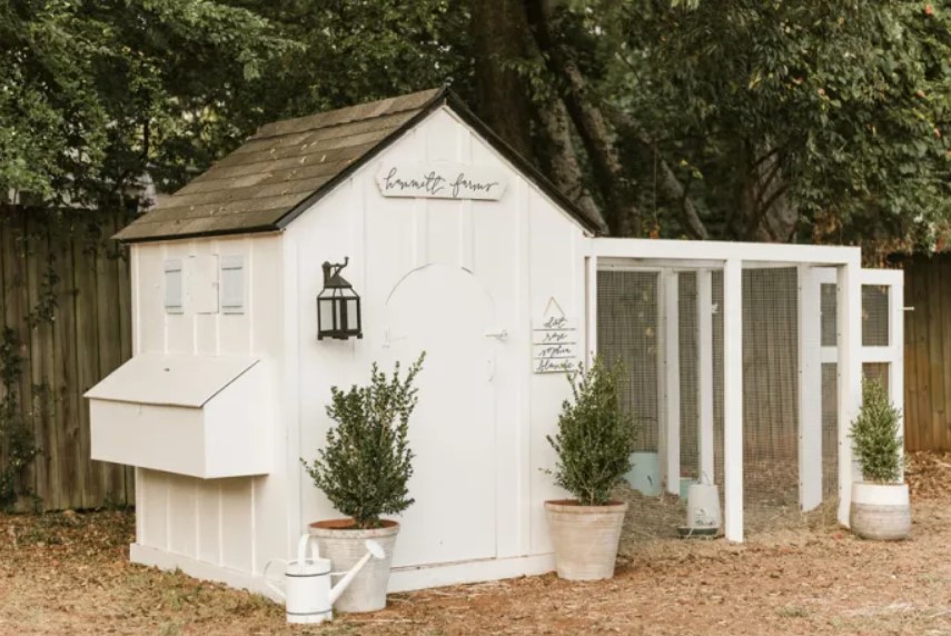 white-chicken-coop