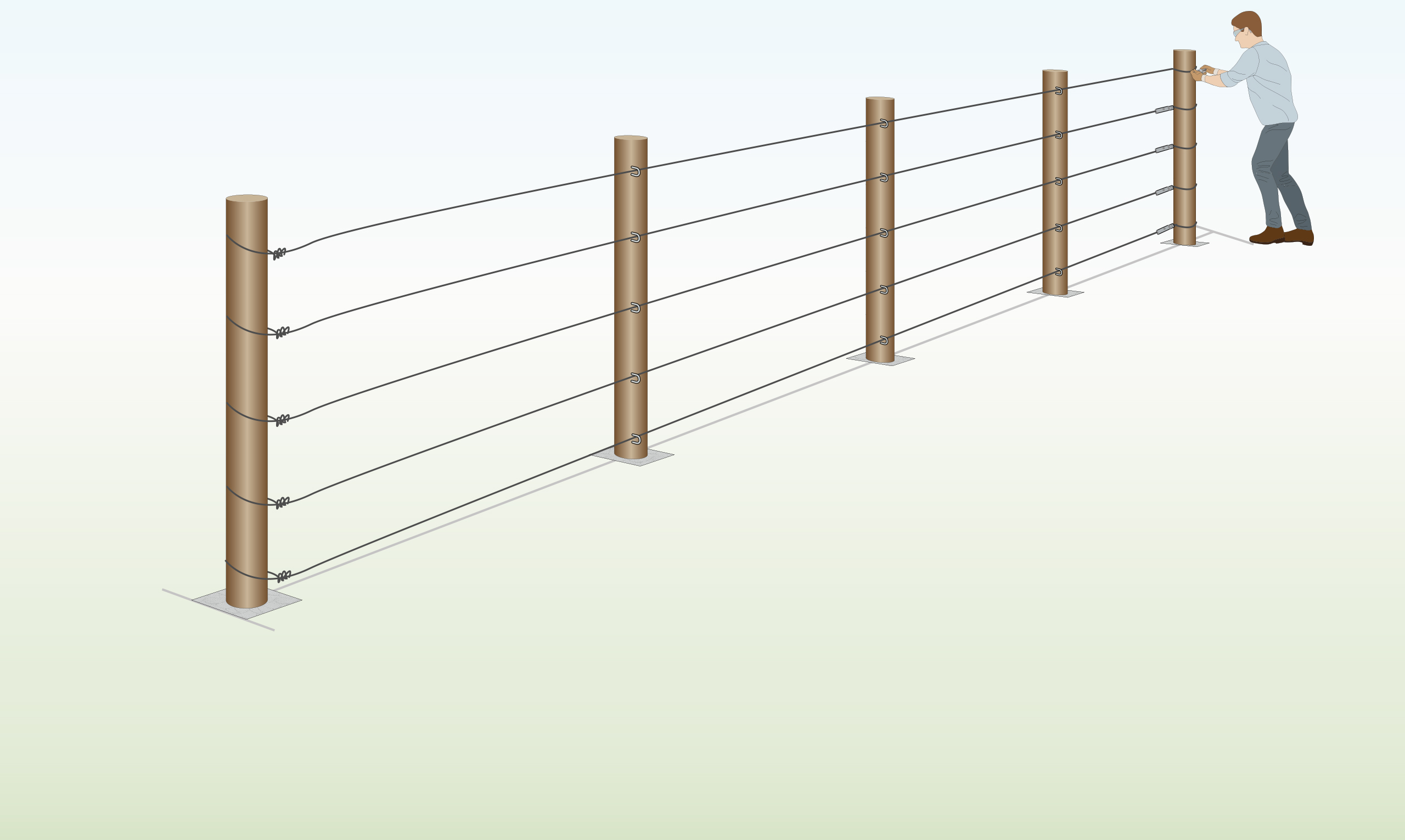 Galvanised Tensioning Wire & Plastic Coated Wire