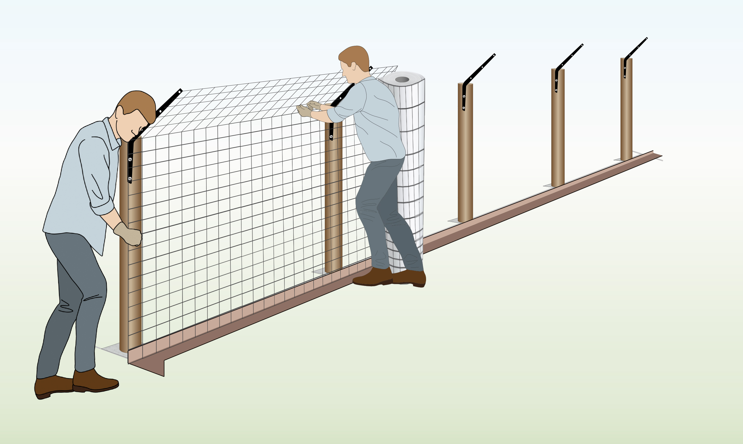 Fox-proof-fencing-step-10