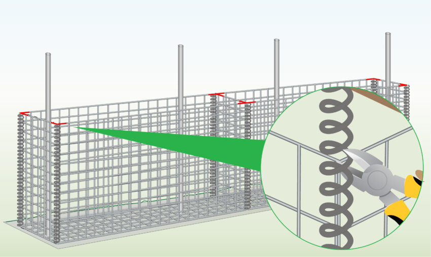 Gabion Fence Installation (STEP BY STEP) | Wire Fence