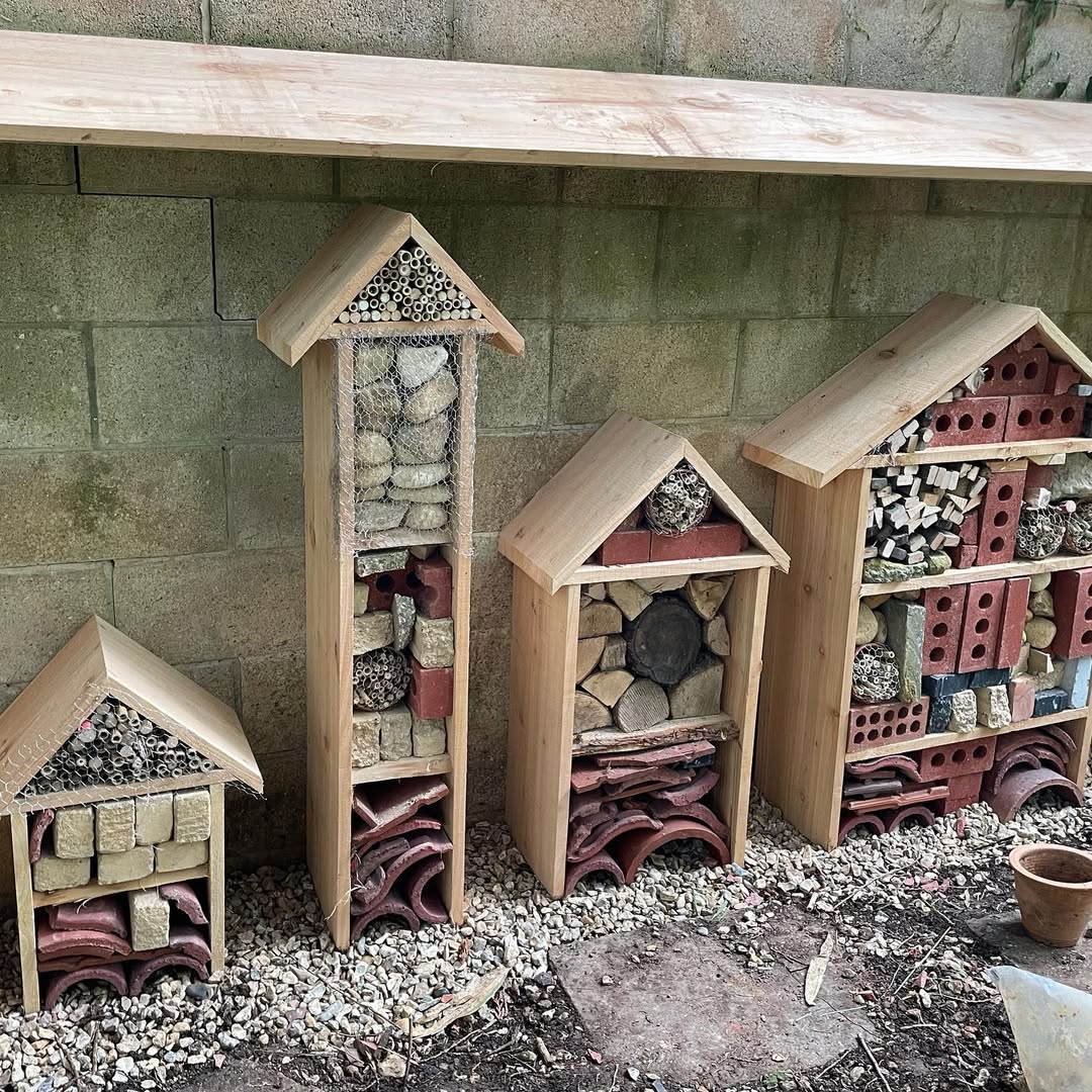wooden-bug-hotels-with-bricks