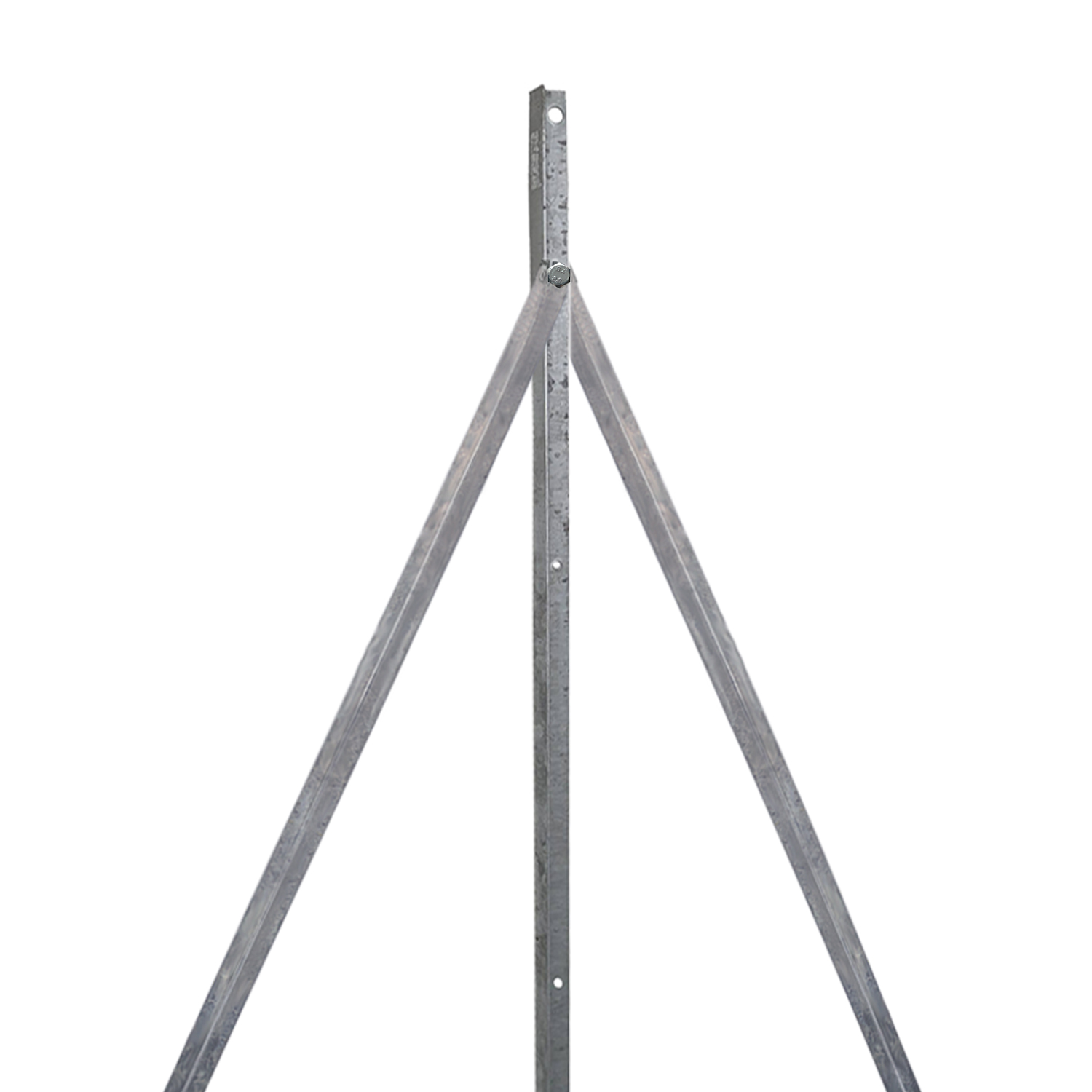 Cortina Safety 45\" EZ Grab Flared Post With 4\" HIP Collar And 10 Lb Base – Adjustable Safety Railing Support