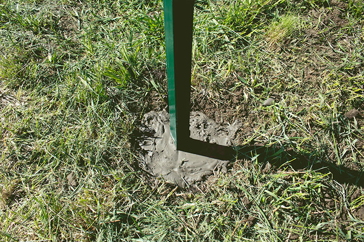 set-t-post-in-concrete