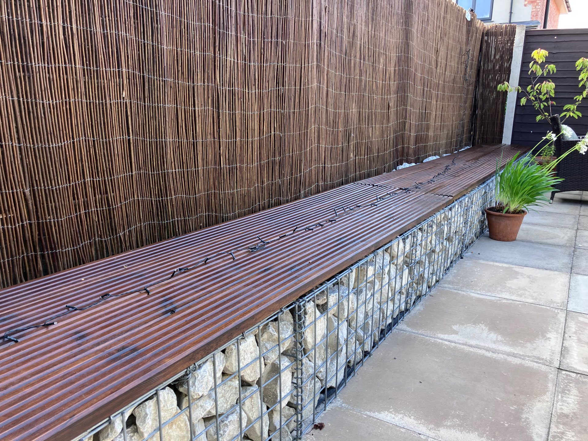 limestone-gabion-bench-area