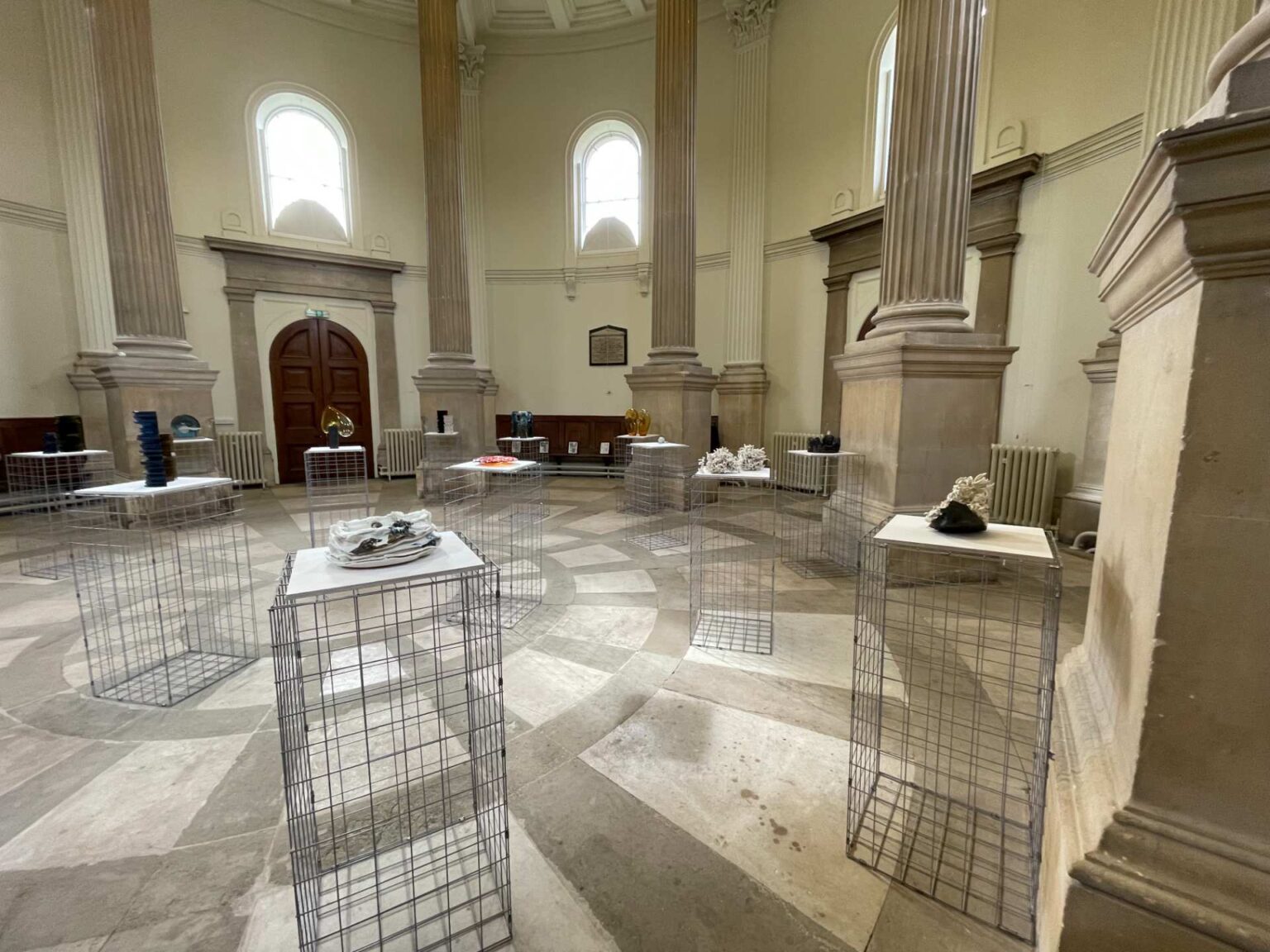 art-works-on-gabion-plinths