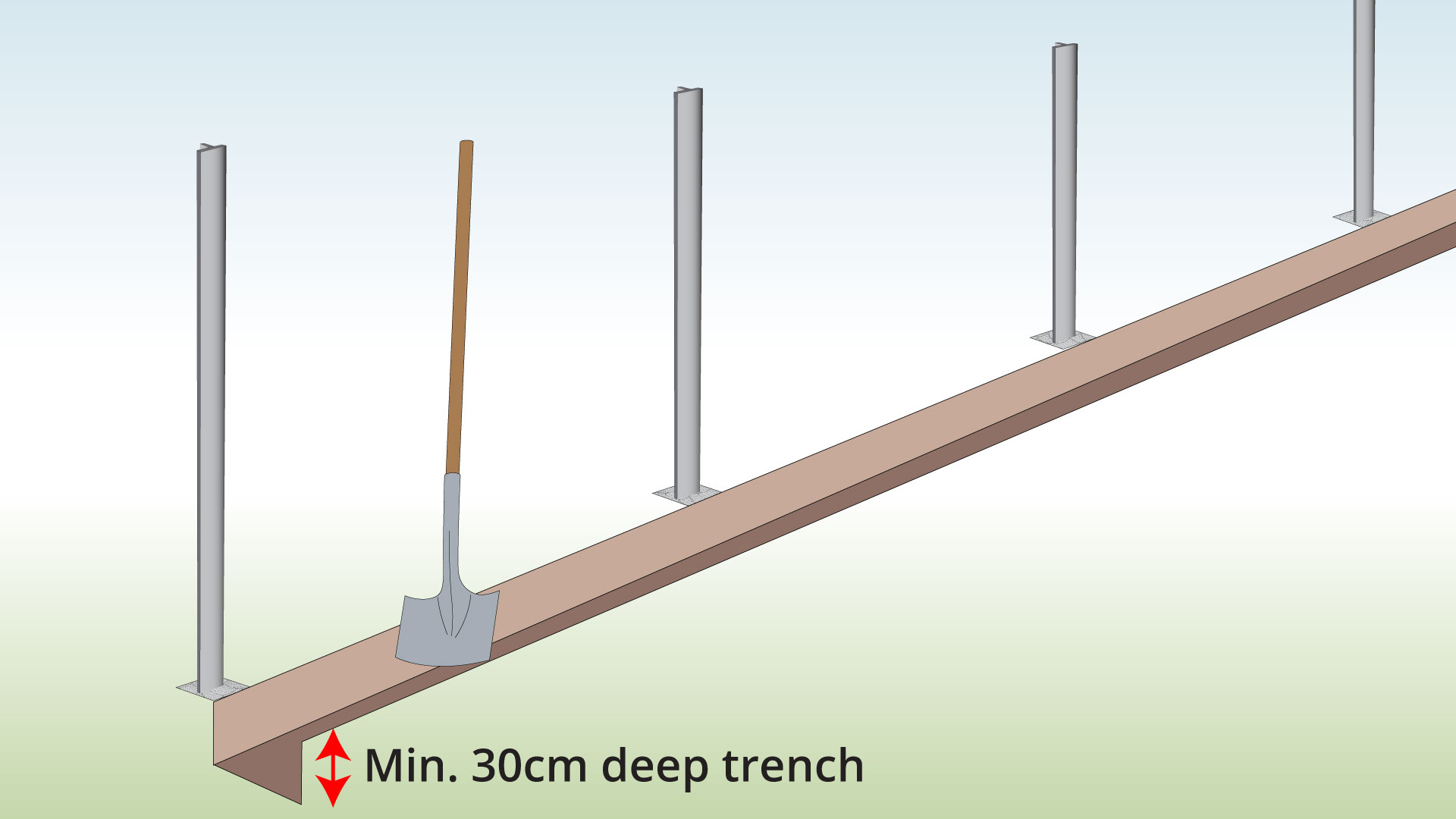 dig-trench-for-fox-proof-fencing
