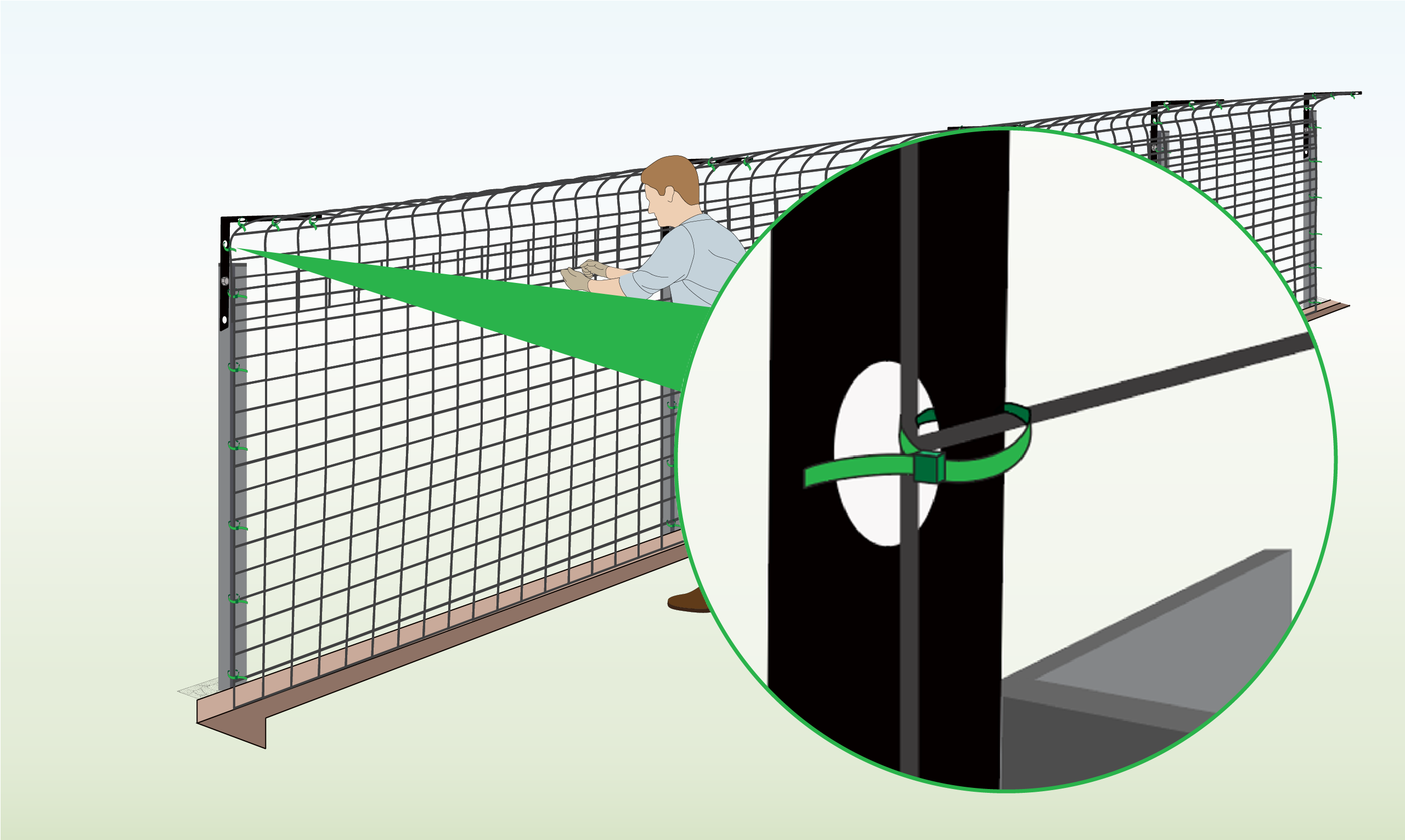 attach-mesh-to-bracket