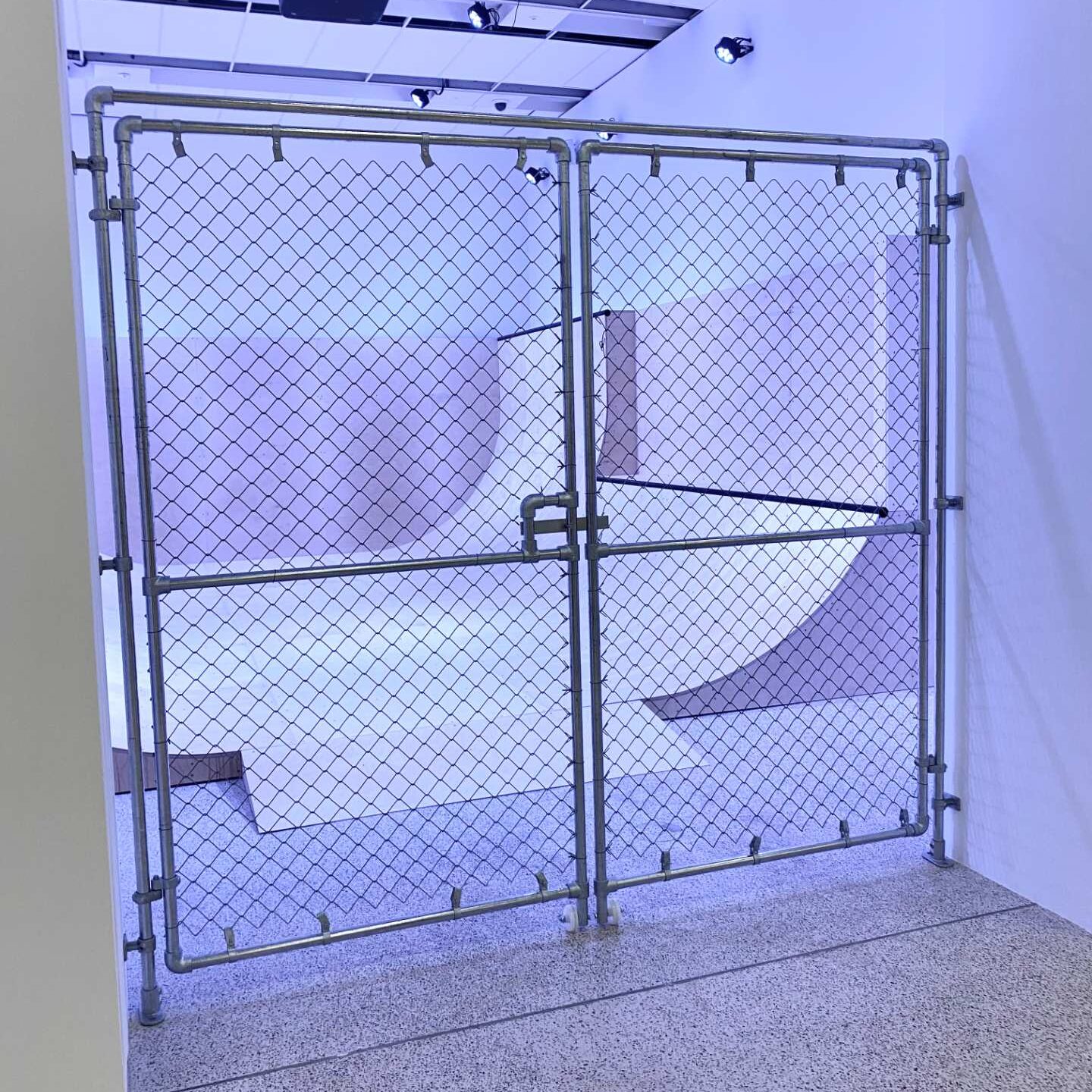 museum-chain-link-gate